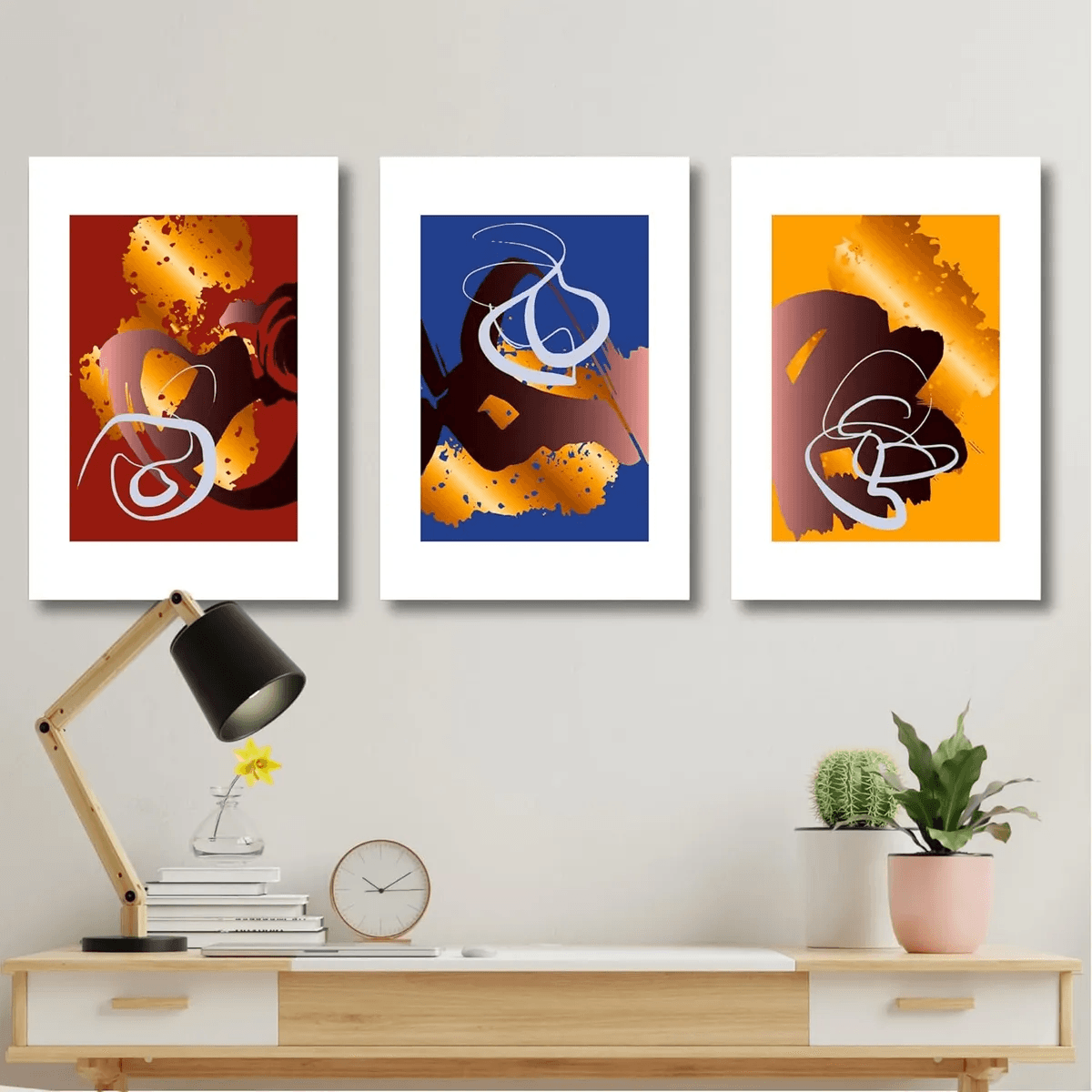 Abstract Art MDF Wall Panel - 3