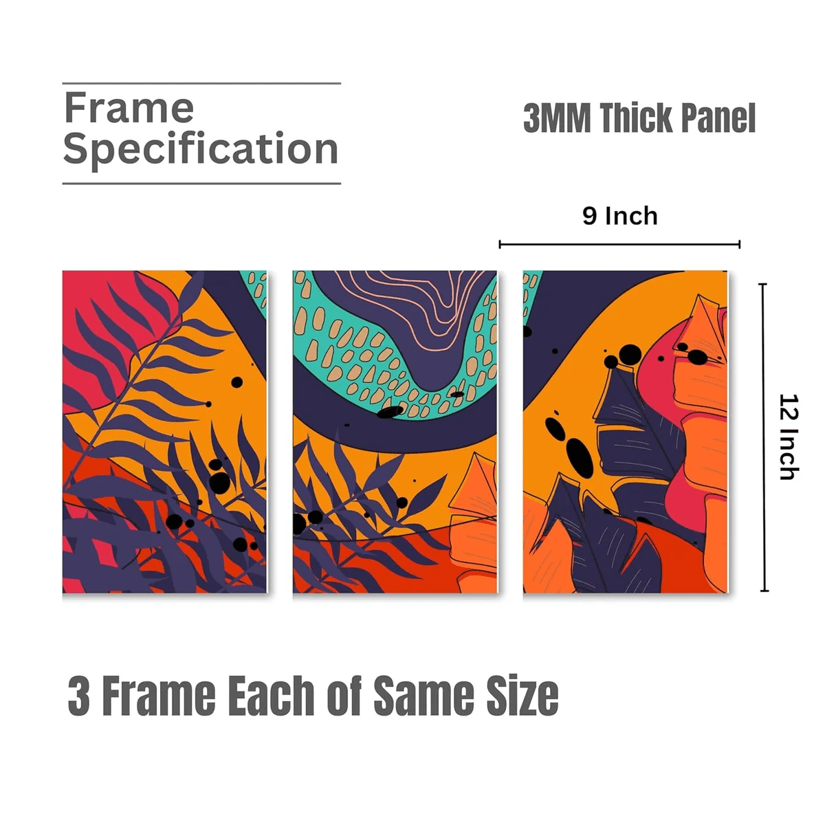 Abstract Art MDF Wall Panel - 4